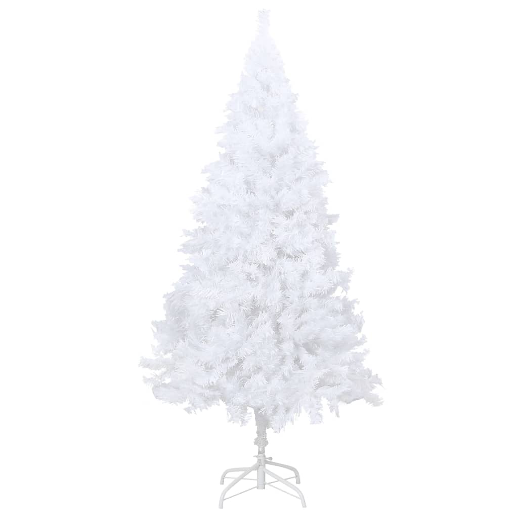 Artificial Pre-lit Christmas Tree with Thick Branches White 82.7"
