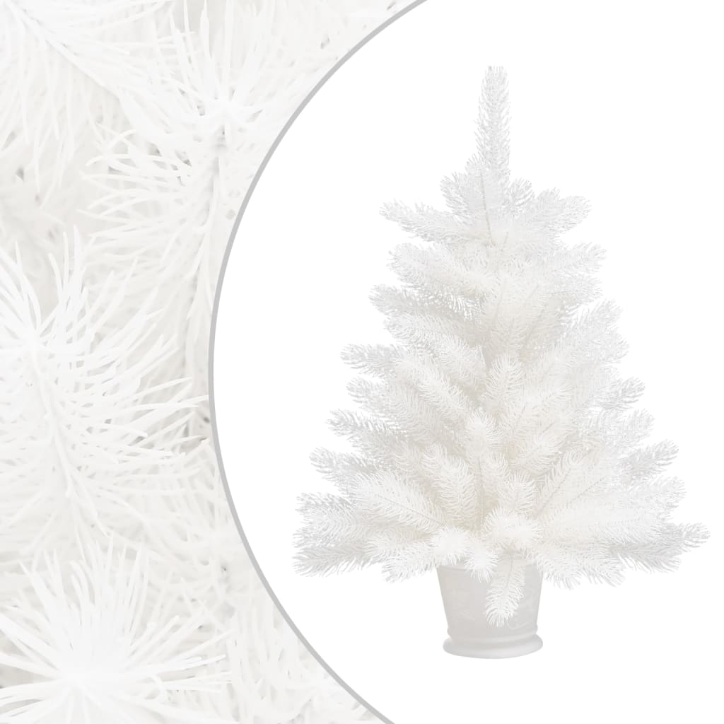 Artificial Pre-lit Christmas Tree White 25.6"