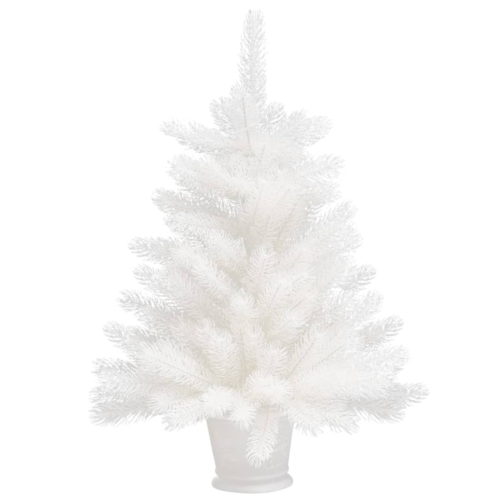 Artificial Pre-lit Christmas Tree White 25.6"