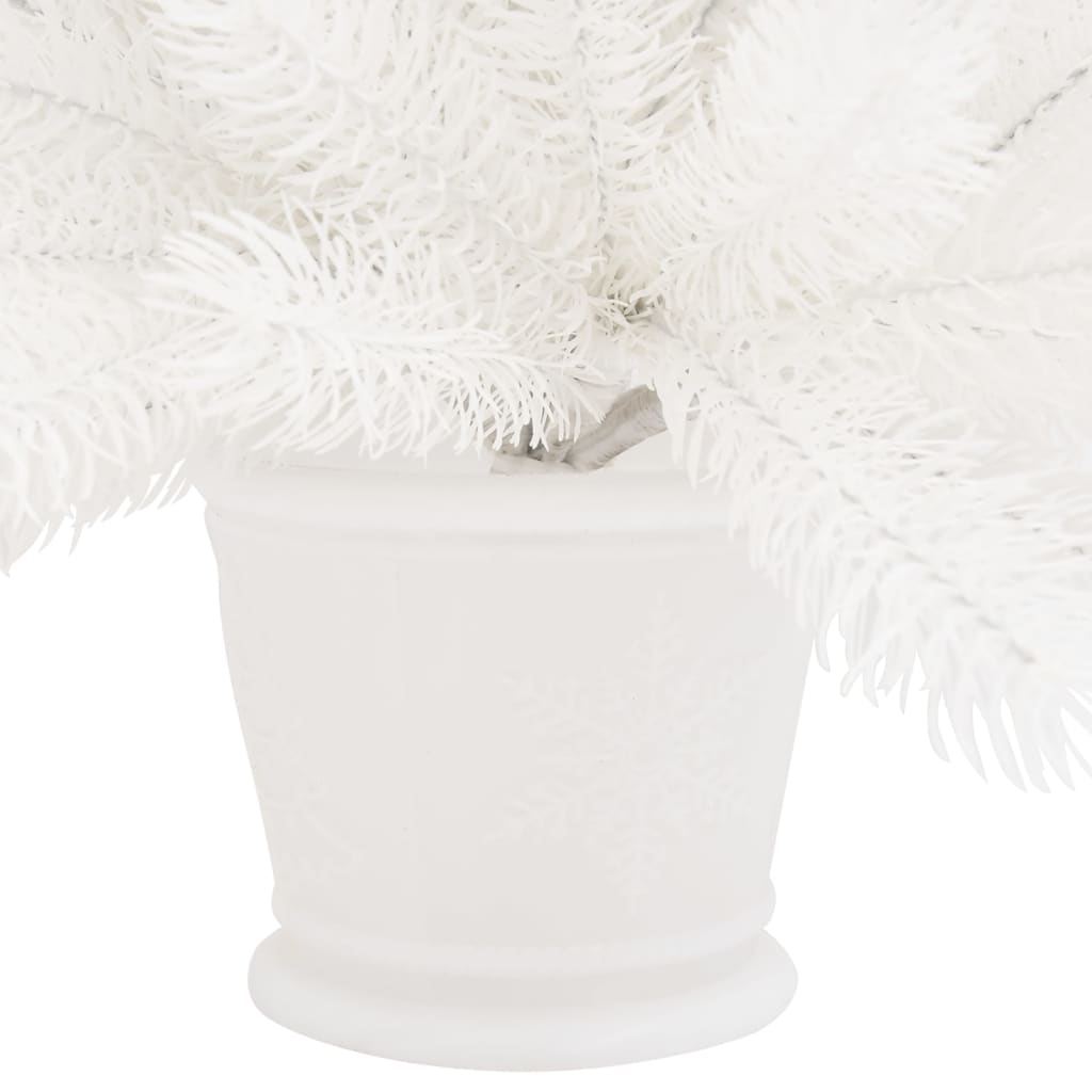 Artificial Pre-lit Christmas Tree White 25.6"