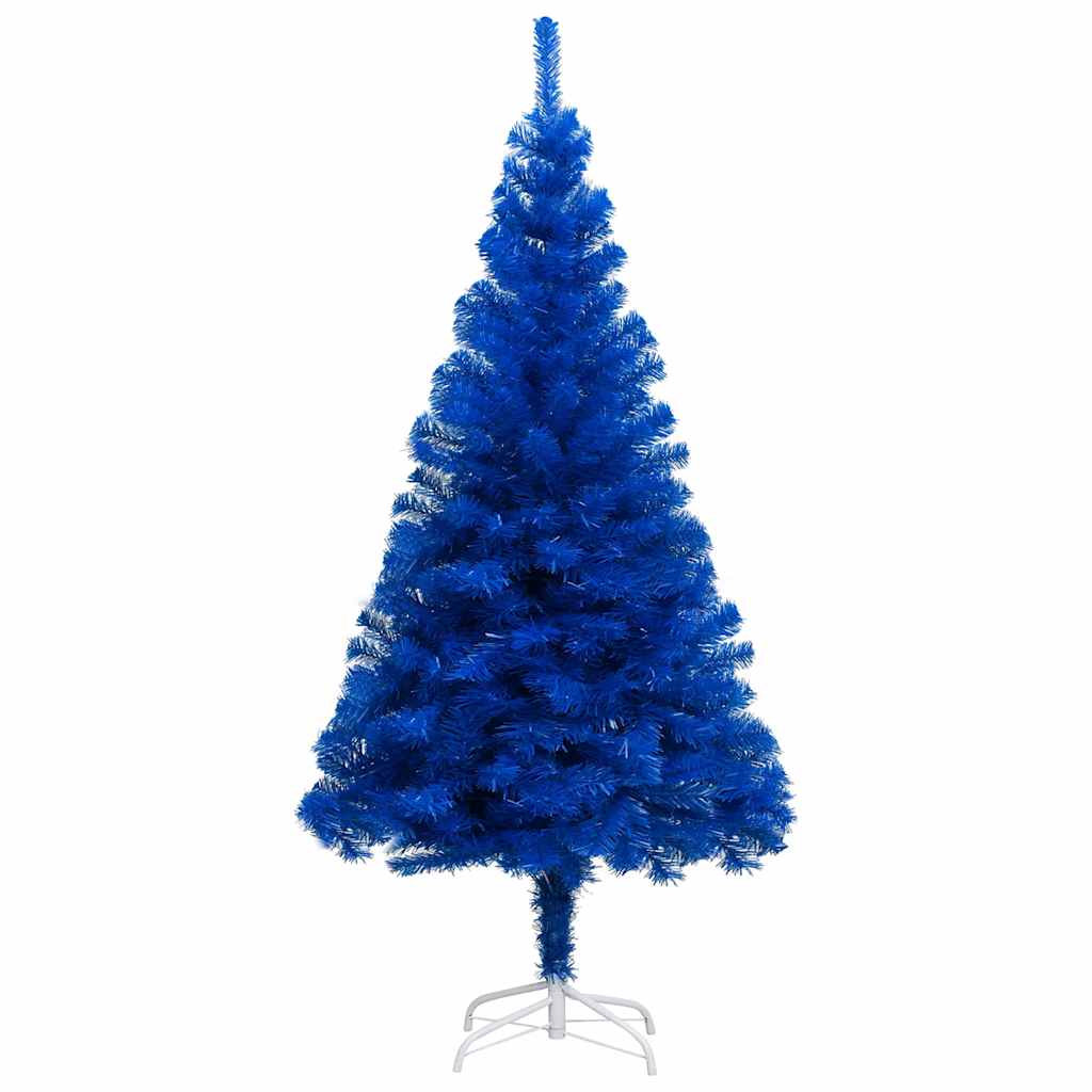 Artificial Pre-lit Christmas Tree with Ball Set Blue 47.2" PVC