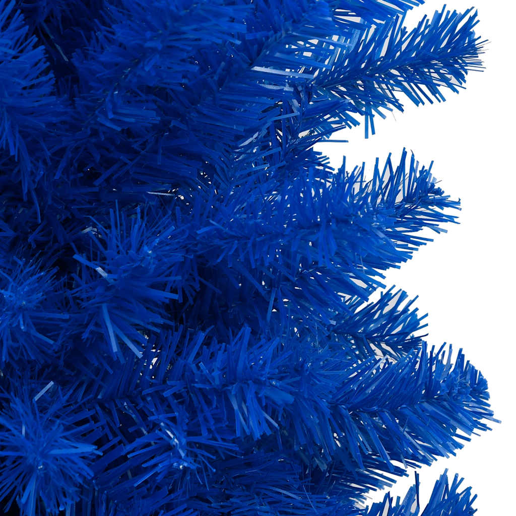 Artificial Pre-lit Christmas Tree with Ball Set Blue 47.2" PVC
