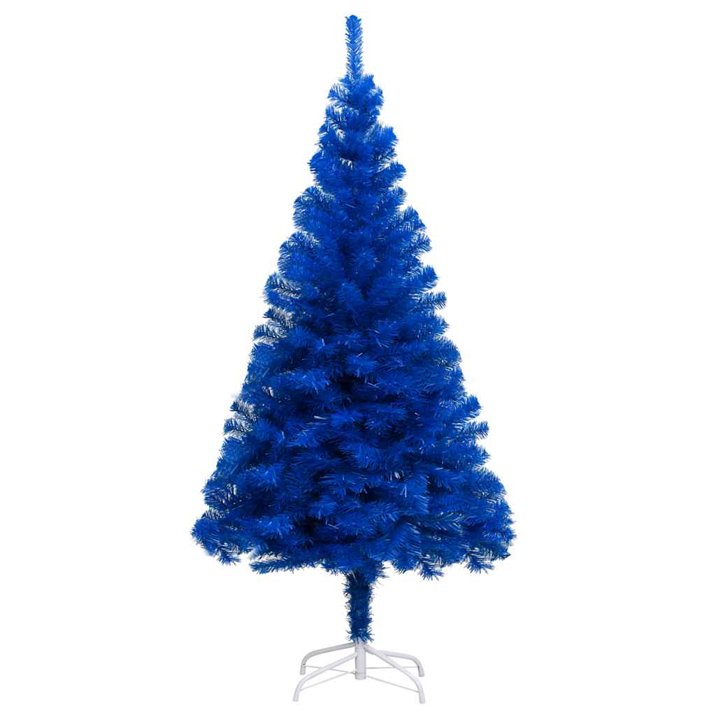 Artificial Pre-lit Christmas Tree with Ball Set Blue 59.1" PVC