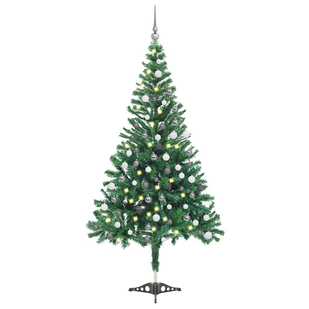 Artificial Pre-lit Christmas Tree with Ball Set 47.2" 230 Branches