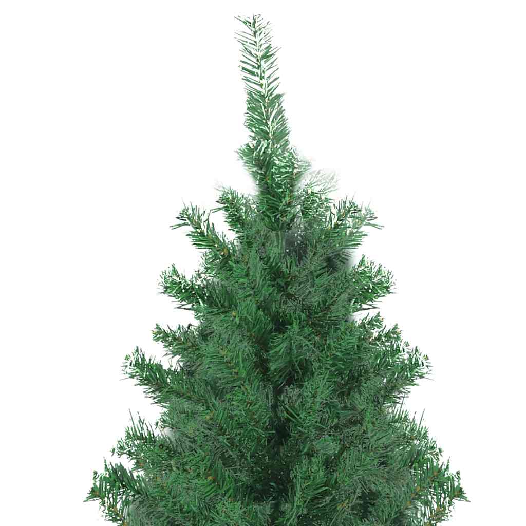 Artificial Pre-lit Christmas Tree with Ball Set LEDs 118.1" Green