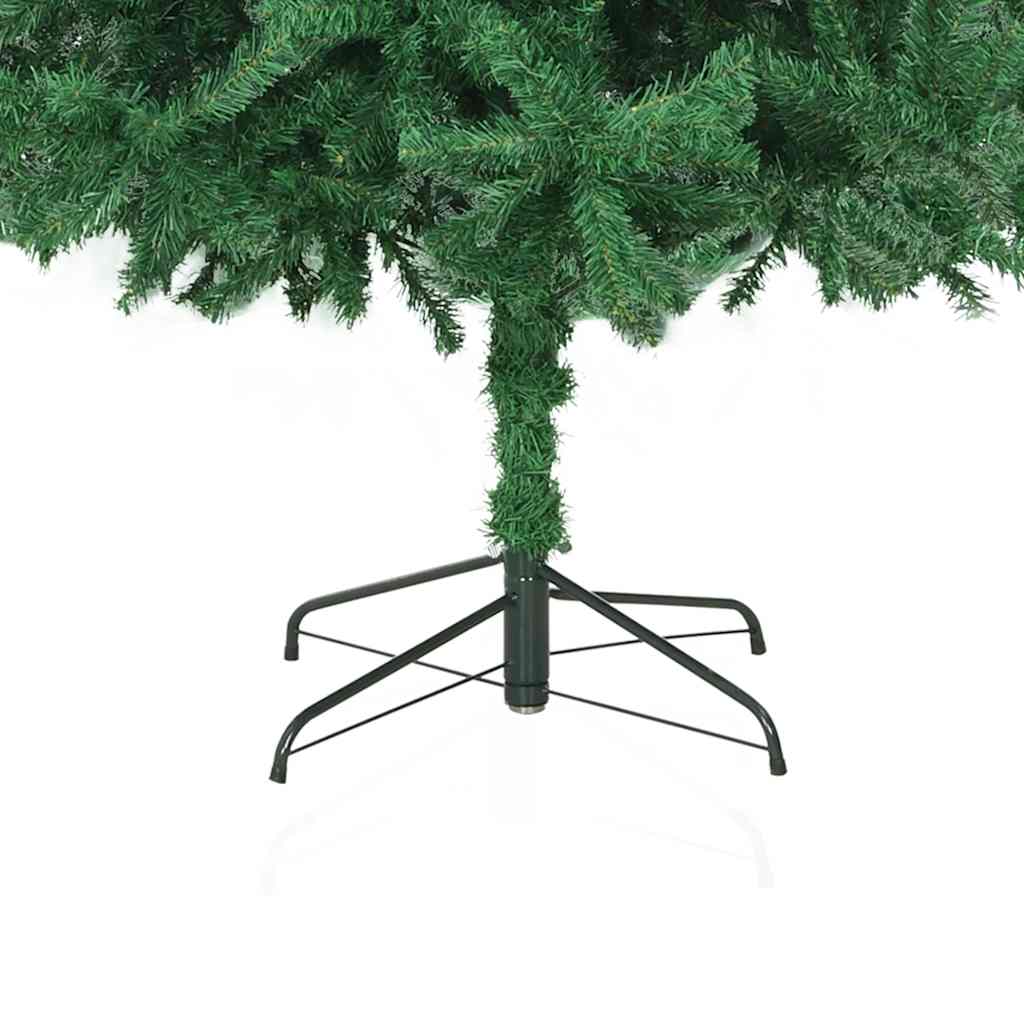 Artificial Pre-lit Christmas Tree with Ball Set LEDs 118.1" Green