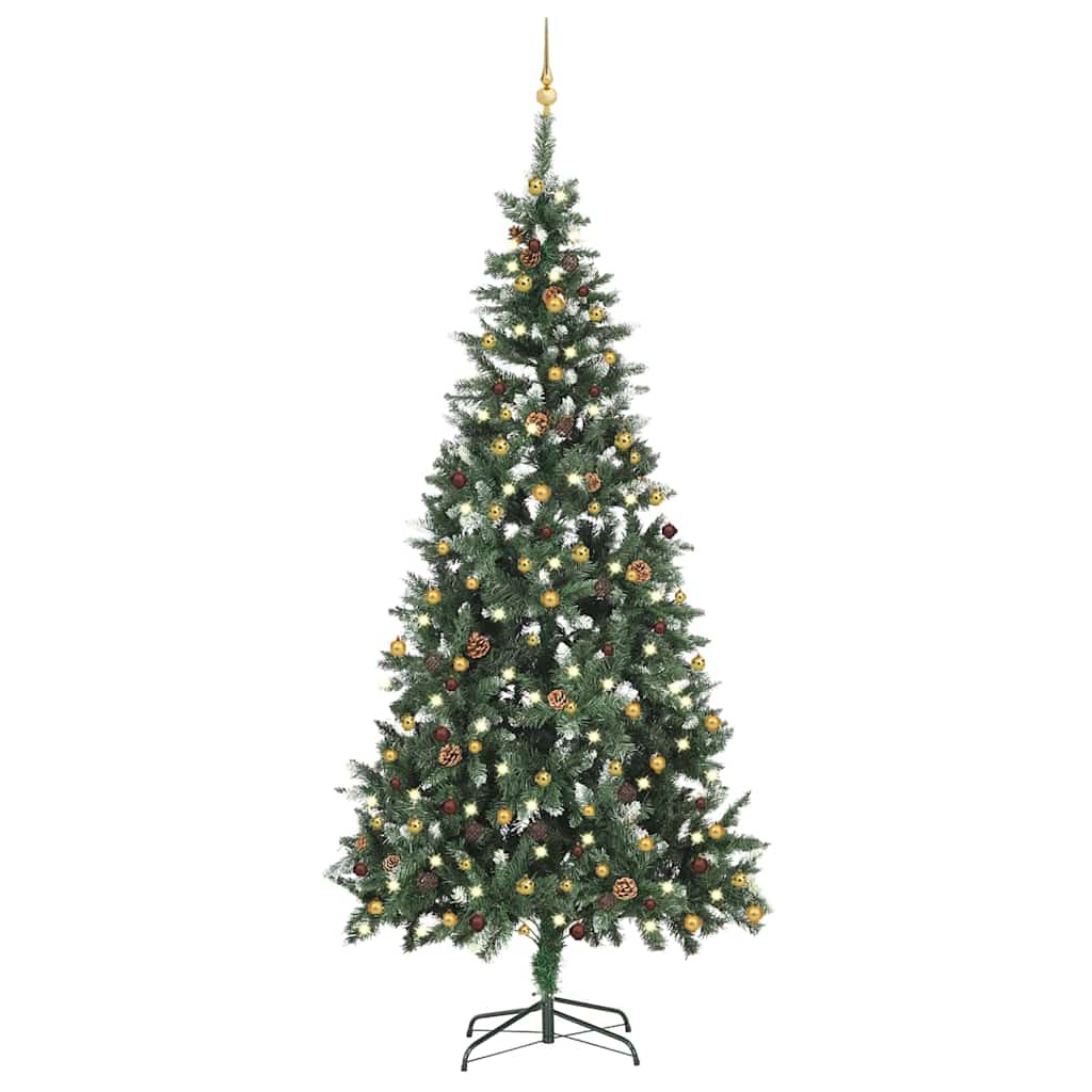 Christmas Tree Green and White PVC, Iron, Plastic Large