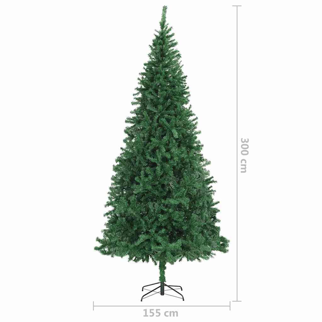 Artificial Pre-lit Christmas Tree with Ball Set LEDs 118.1" Green