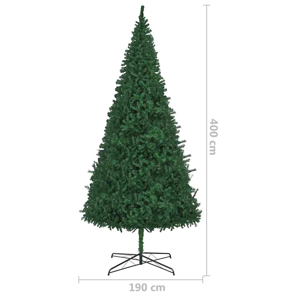 Artificial Pre-lit Christmas Tree with Ball Set LEDs 157.5" Green