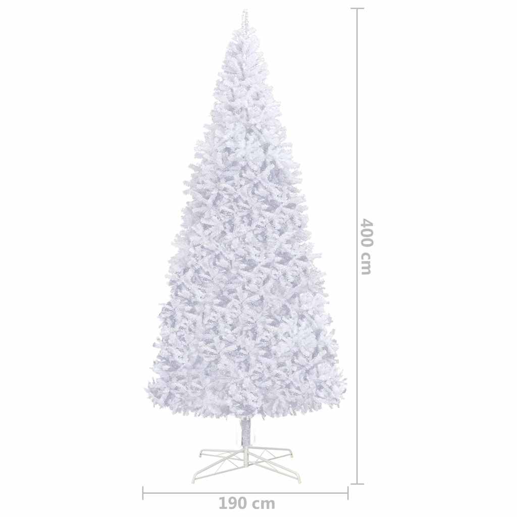 Artificial Pre-lit Christmas Tree with Ball Set LEDs 157.5" White