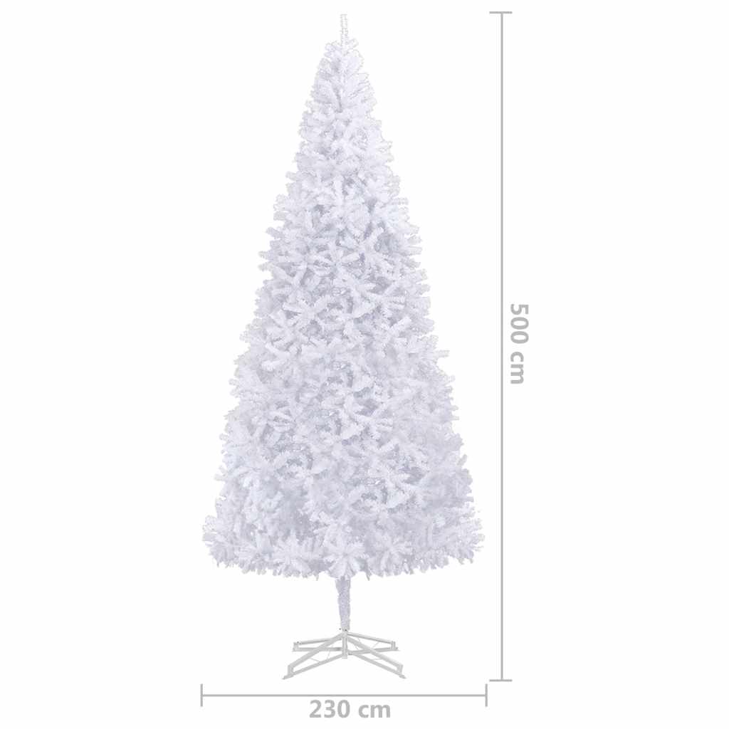 Artificial Pre-lit Christmas Tree with Ball Set 196.9" White