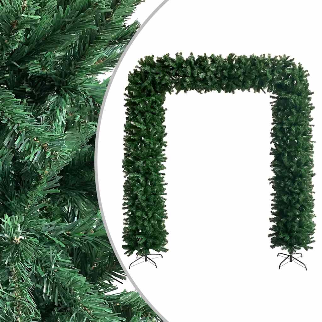 Christmas Tree Arch with LEDs&Ball Set Green 94.5"