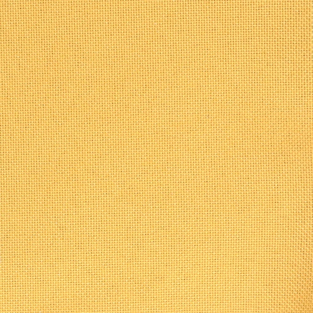 Bar Stool Set of 2 Mustard Yellow