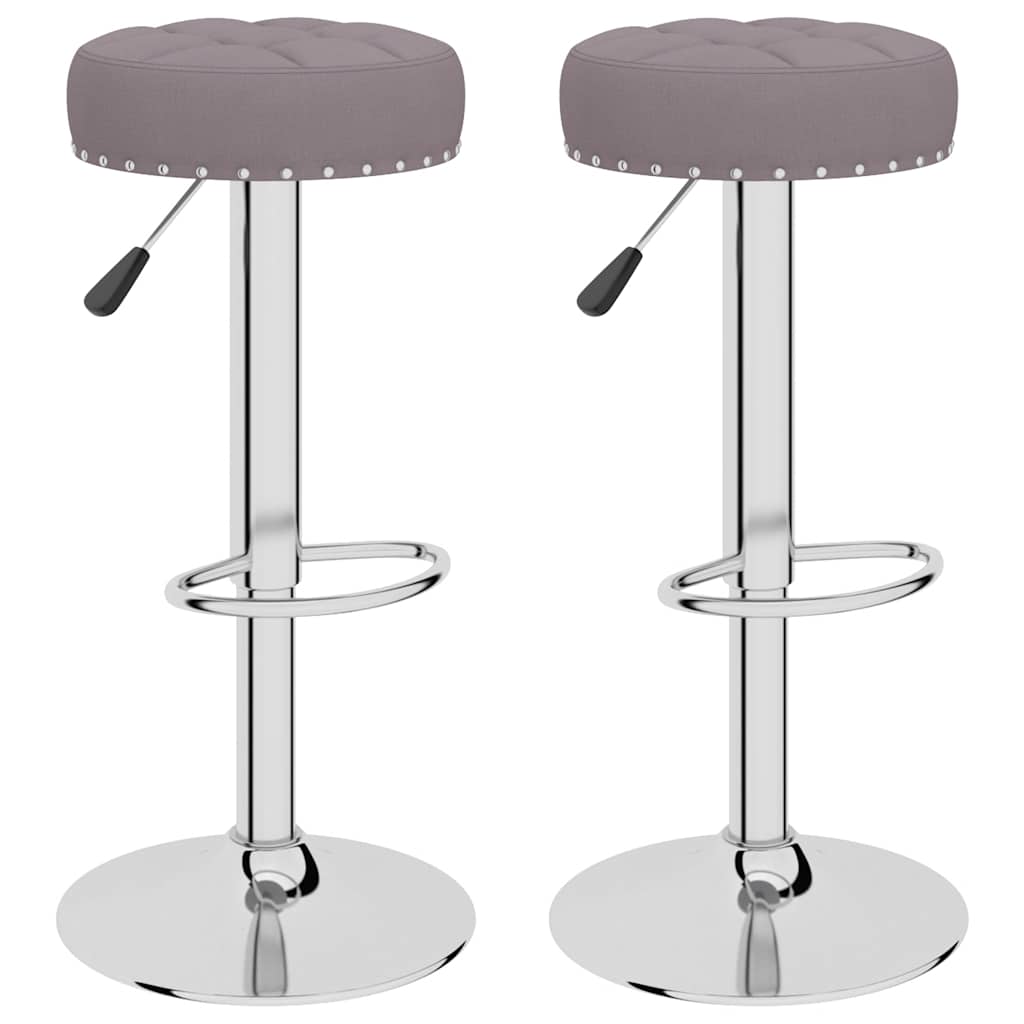 Bar Stool Set of 2 Taupe