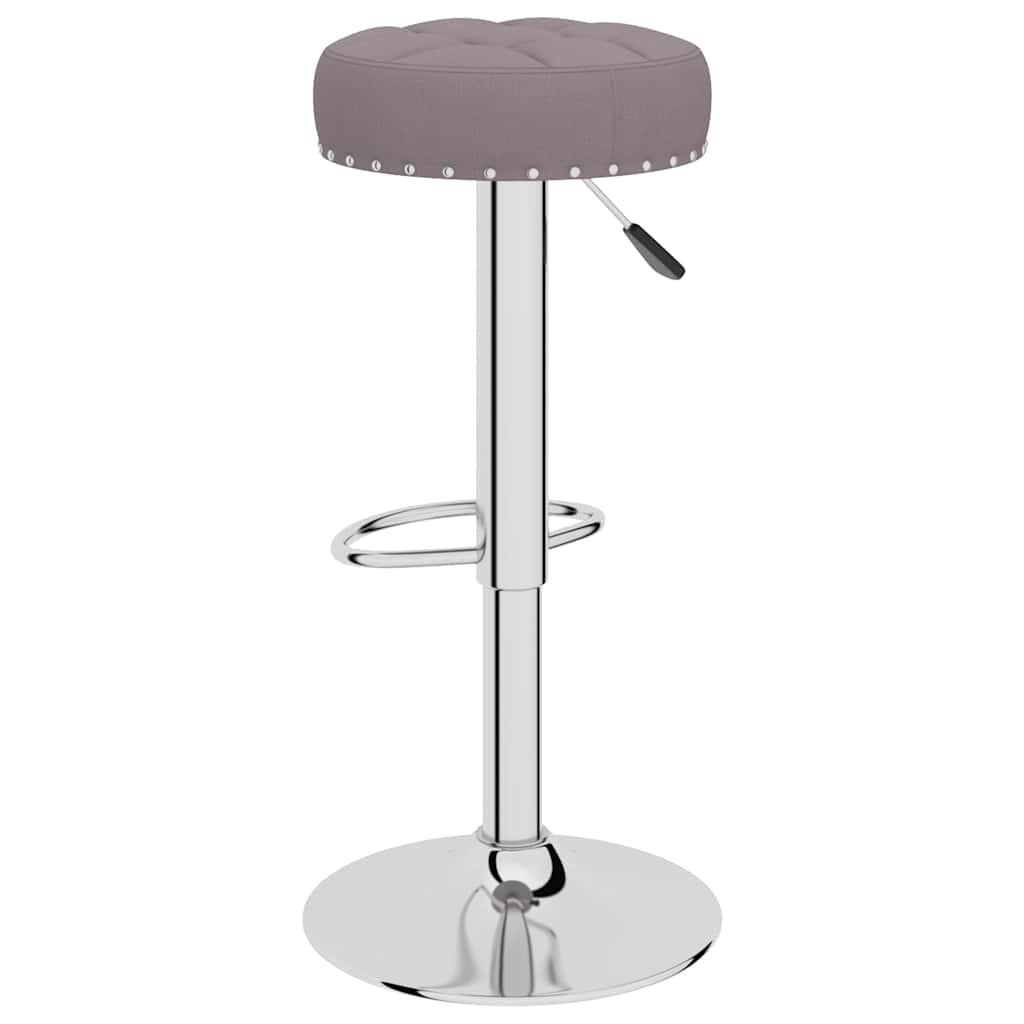 Bar Stool Set of 2 Taupe