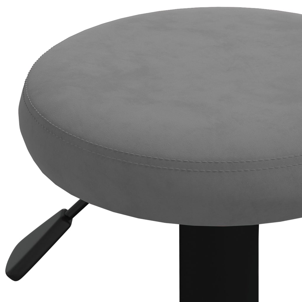 Bar Stool Set of 2 Dark Gray