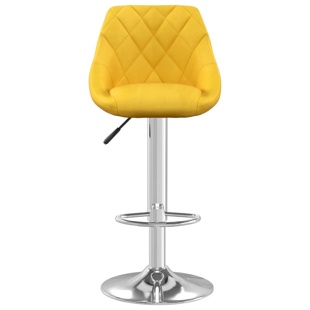 Bar Stool Set of 2 Mustard yellow