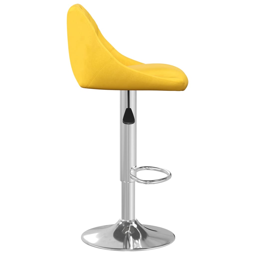 Bar Stool Set of 2 Mustard yellow