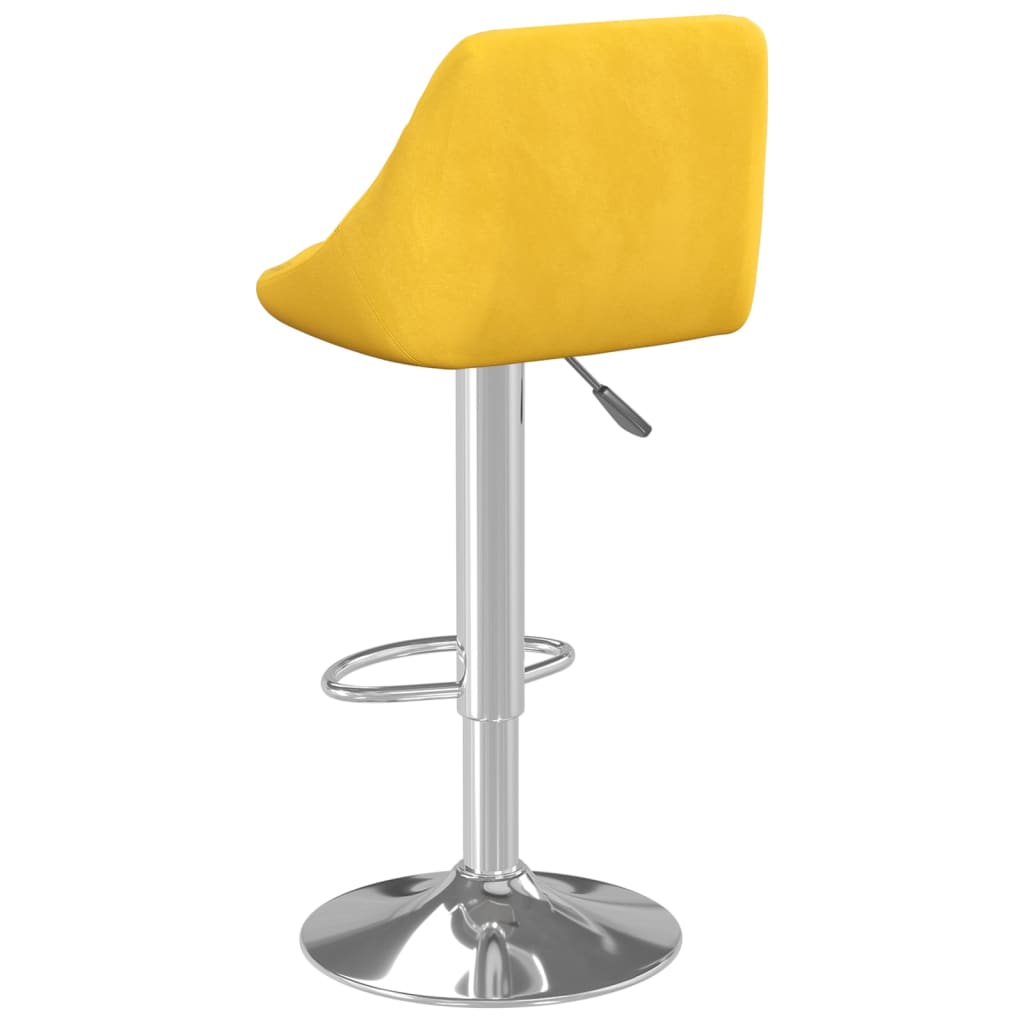 Bar Stool Set of 2 Mustard yellow