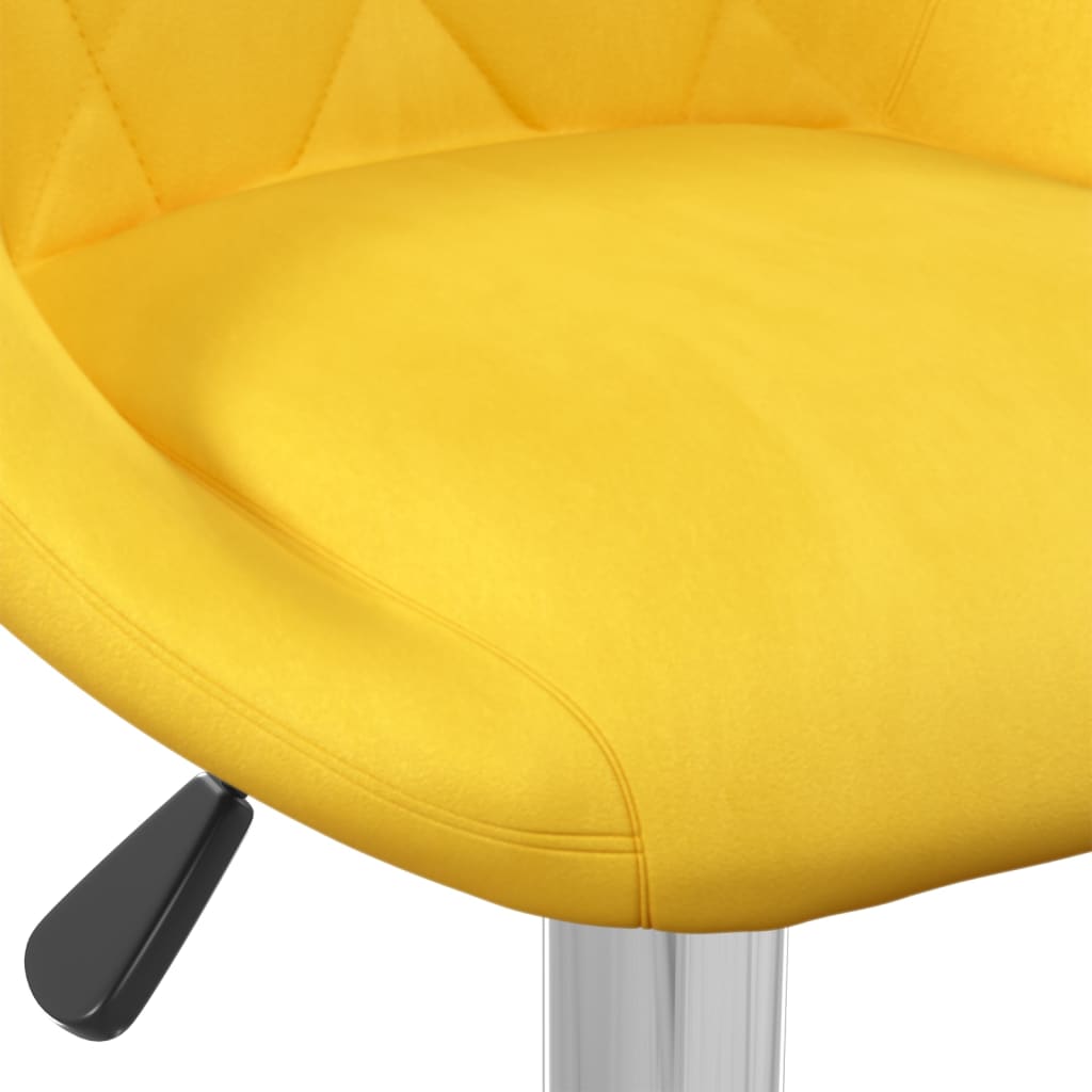 Bar Stool Set of 2 Mustard yellow