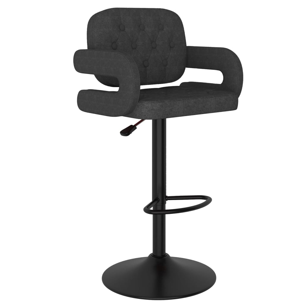 Bar Stool Set of 2 Dark grey