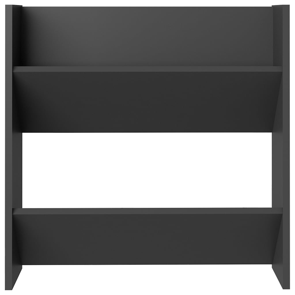 Wall Shoe Cabinet Set of 4 Gray Engineered wood
