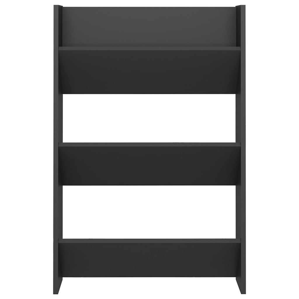 Wall Shoe Cabinet Set of 2 Grey Engineered wood Compact