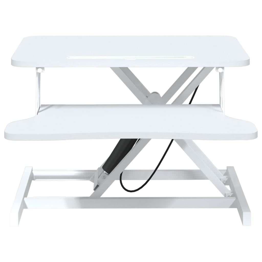Adjustable Workstation White Steel, Engineered wood Adjustable