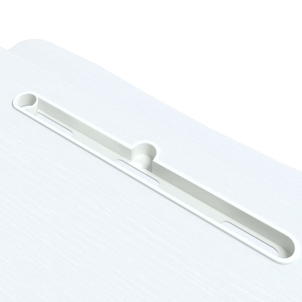 Adjustable Workstation White Steel, Engineered wood Standard