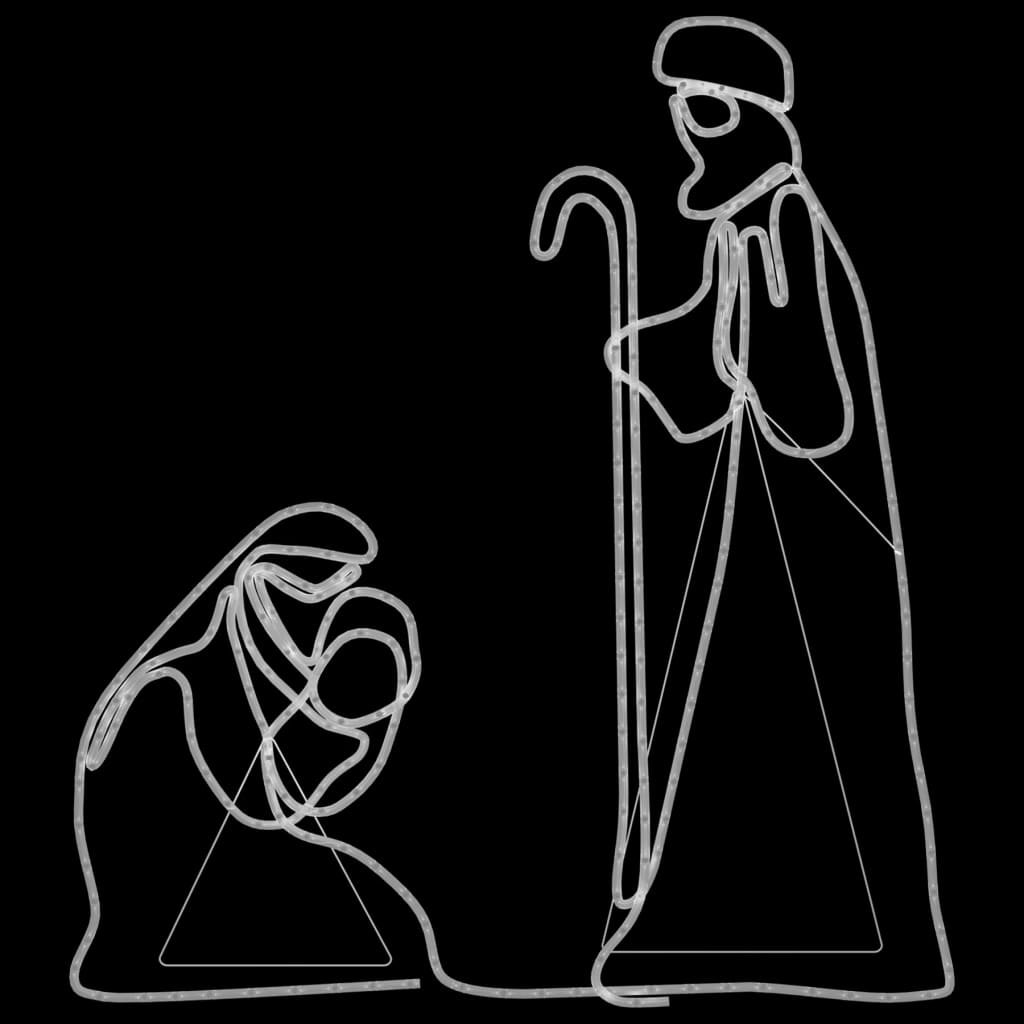 Christmas Mary And Joseph Figure Multicolour Steel, PVC Large
