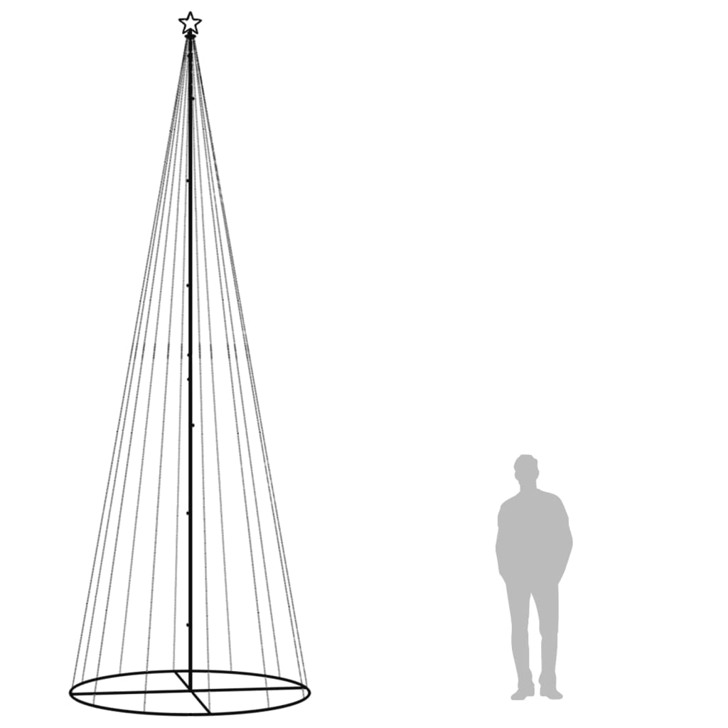 Christmas Cone Tree Warm white Powder-coated steel, copper, PVC