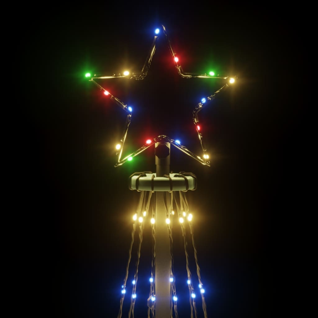 Christmas Tree With Spike Colorful Powder-coated steel, copper, PVC