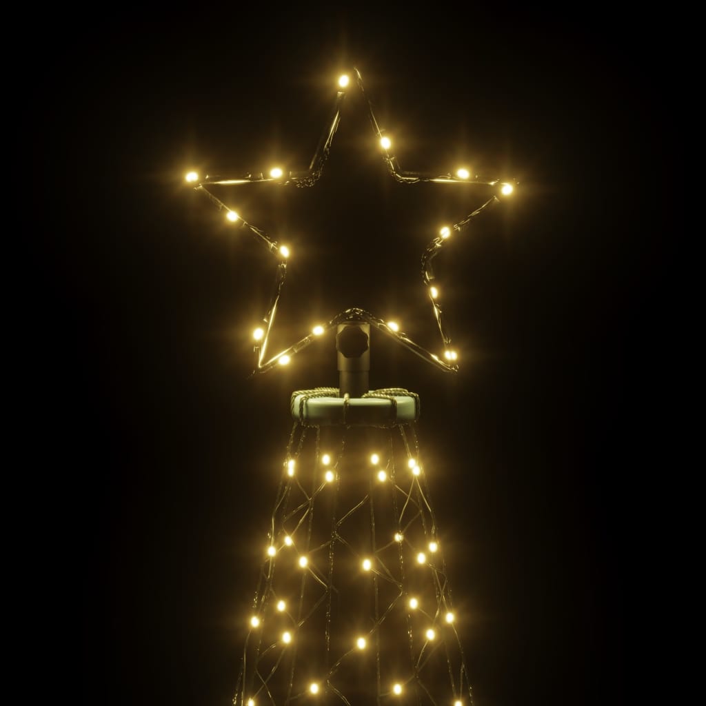 Christmas Tree with Spike Warm White 200 LEDs 6 ft
