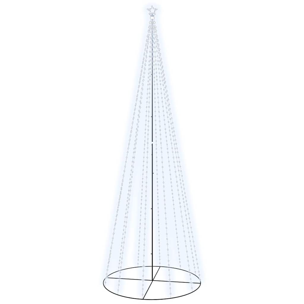 Christmas Cone Tree Cold White 732 LEDs 5x16 ft