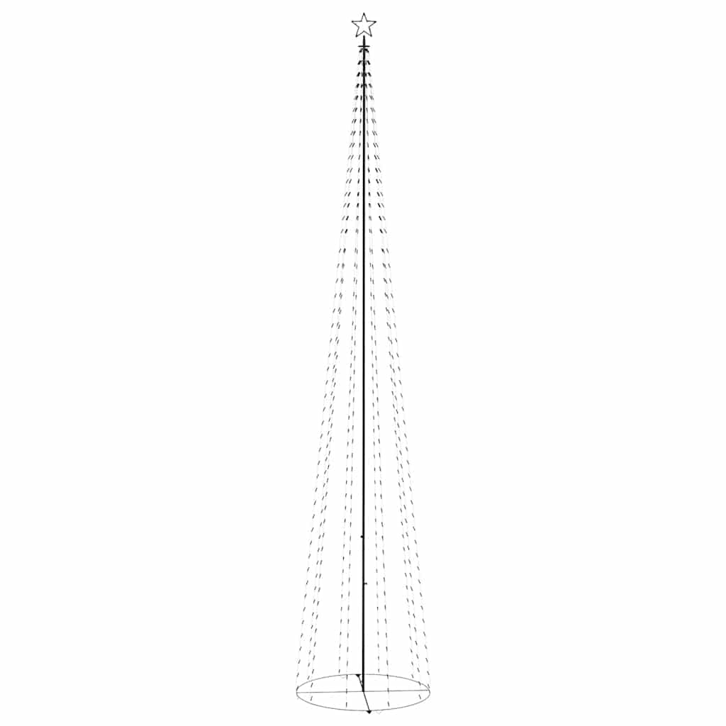 Christmas Cone Tree Cold White 732 LEDs 5x16 ft
