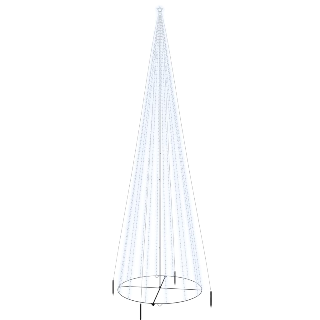 Christmas Cone Tree Cold White 1134 LEDs 8x26 ft