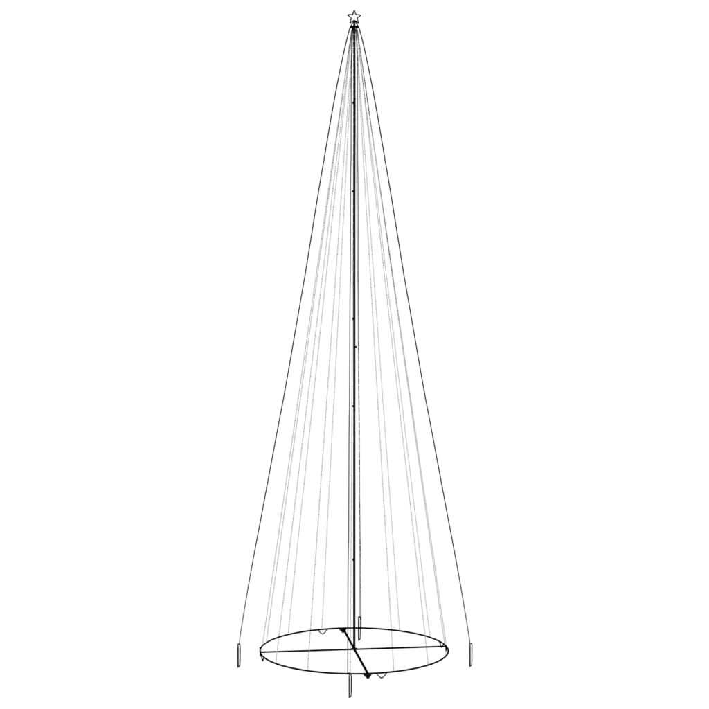 Christmas Cone Tree Cold White 1134 LEDs 8x26 ft