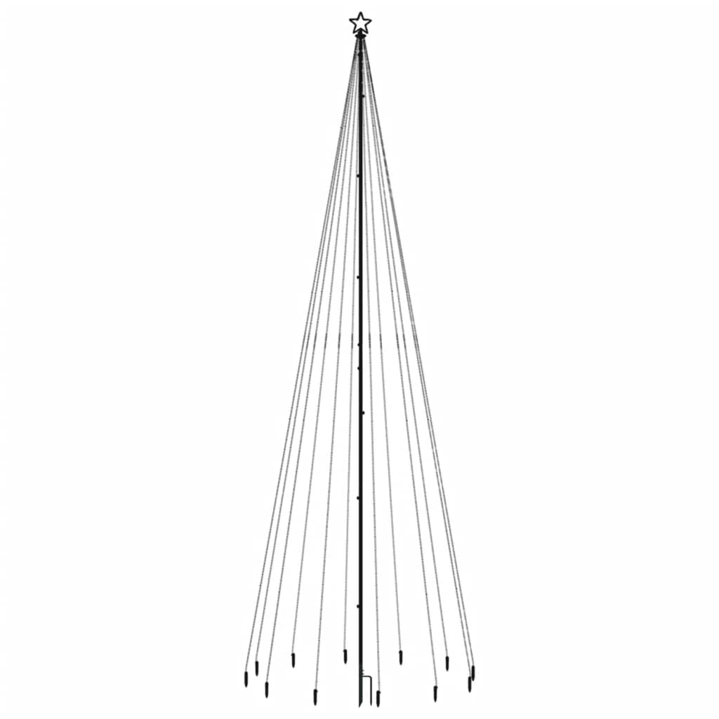 Christmas Tree with Spike Warm White 732 LEDs 16 ft
