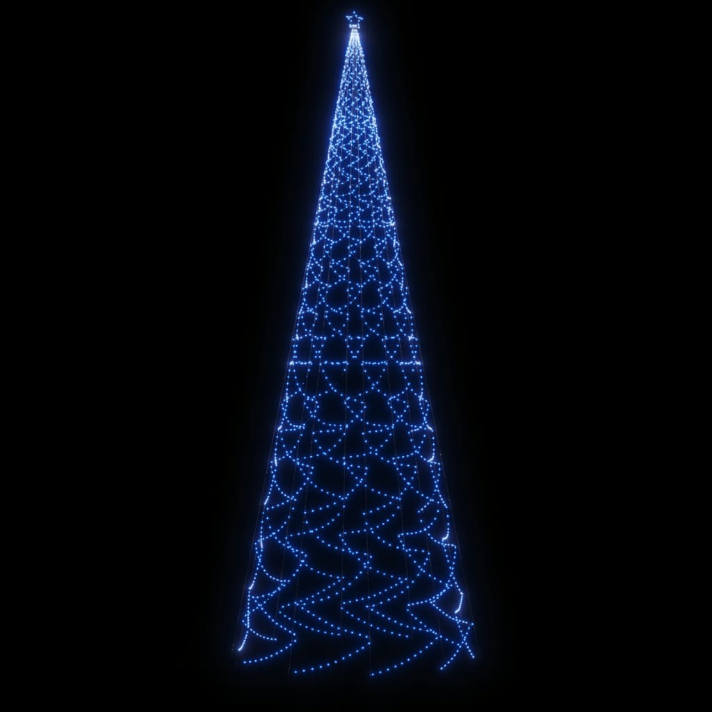 Christmas Tree with Spike Blue 3000 LEDs 26 ft