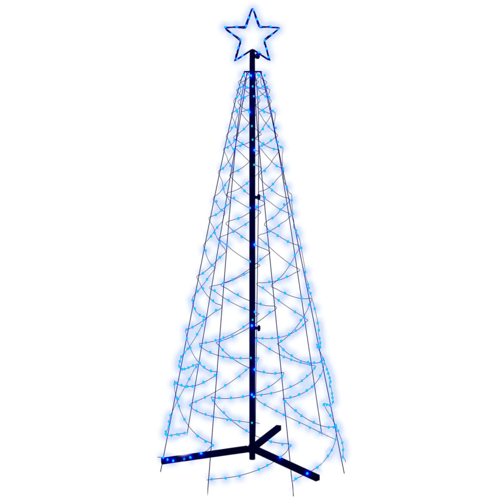 Christmas Cone Tree Blue Powder-coated steel 70.9 in