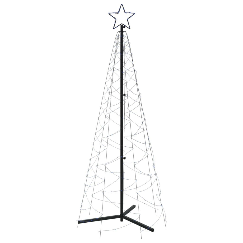 Christmas Cone Tree Blue Powder-coated steel 70.9 in