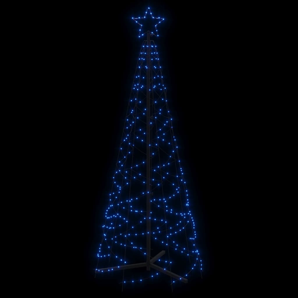 Christmas Cone Tree Blue Powder-coated steel 70.9 in