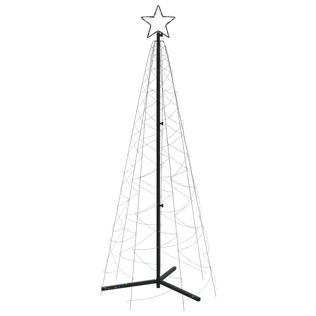 Christmas Cone Tree Colorful Powder-coated steel, copper, PVC