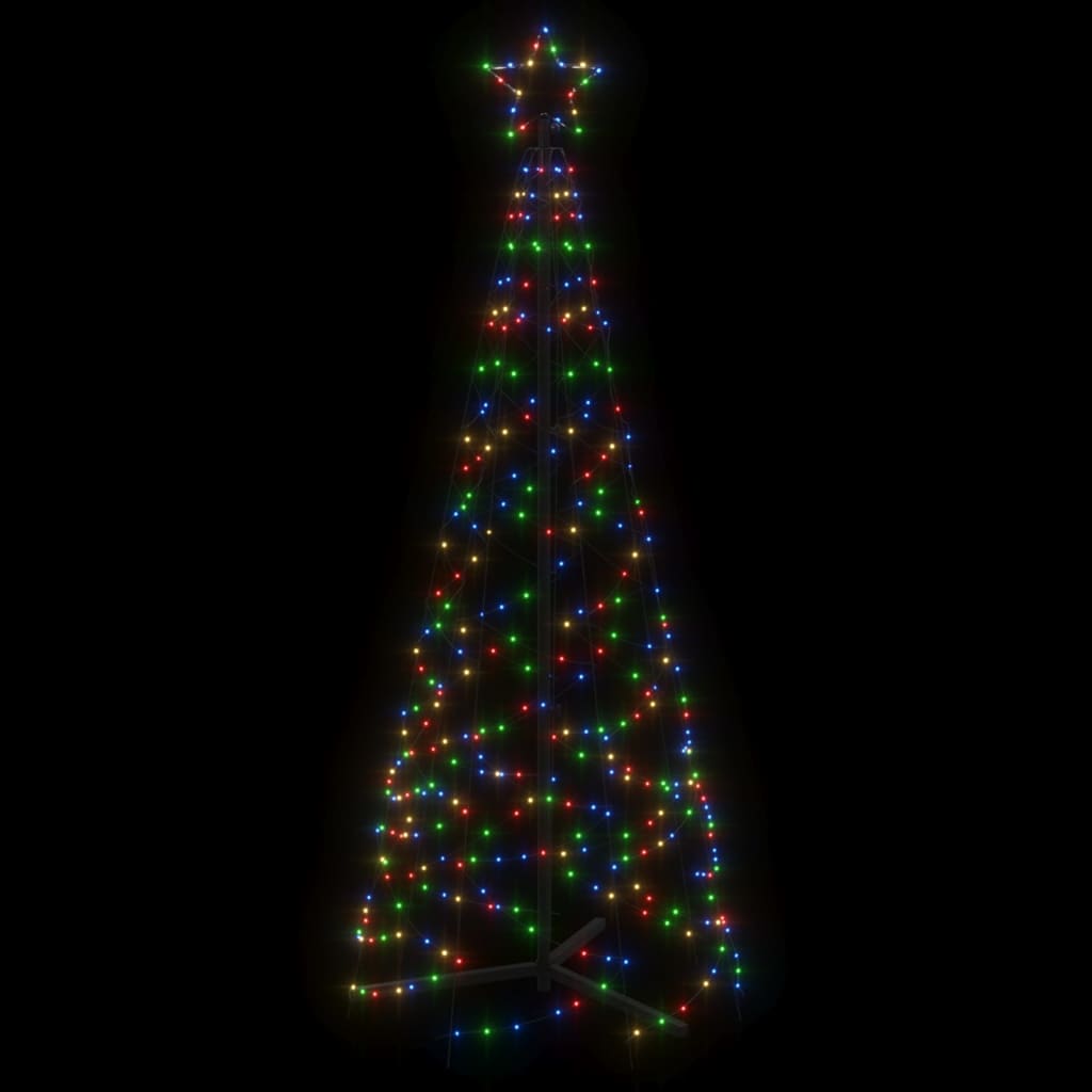 Christmas Cone Tree Colorful Powder-coated steel, copper, PVC