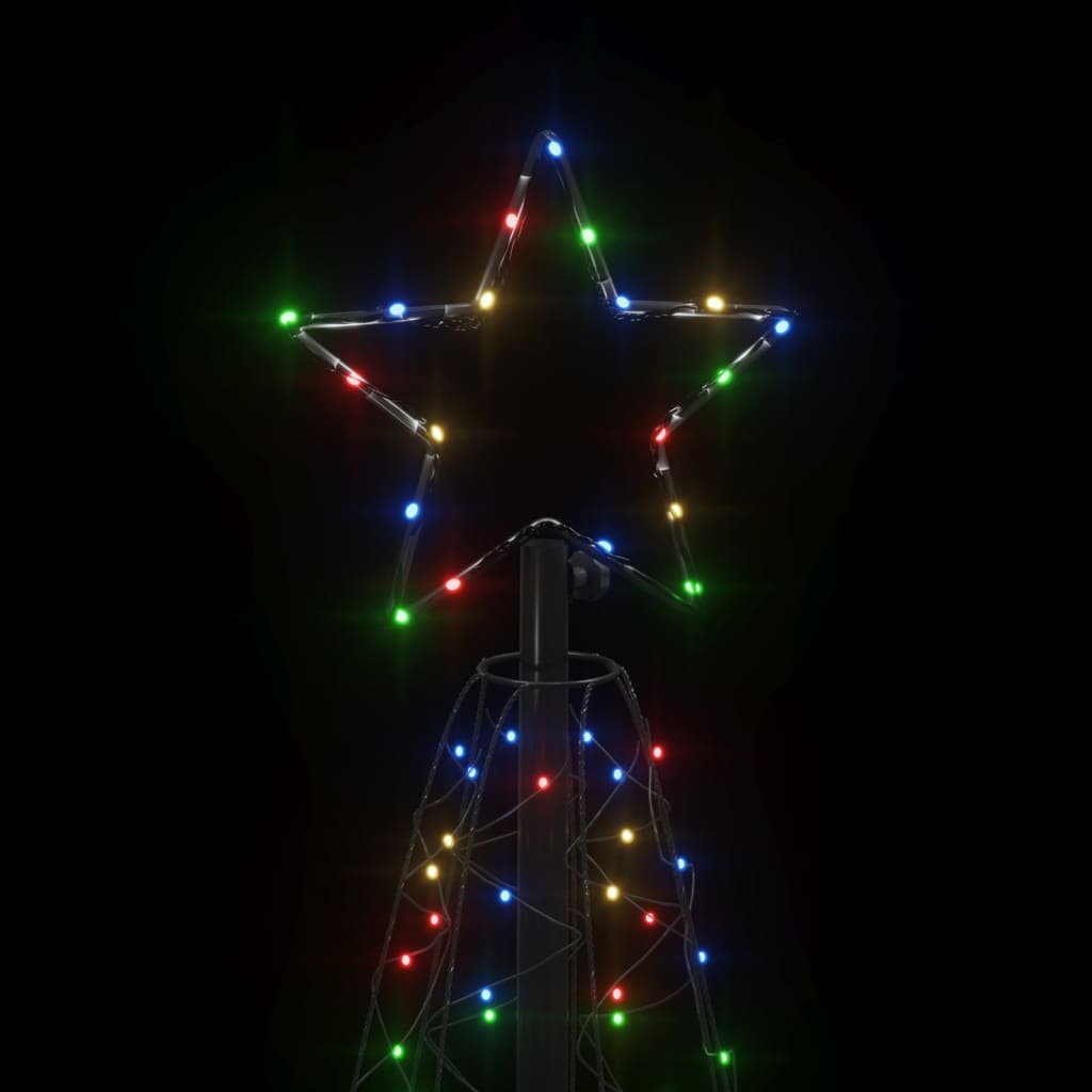 Christmas Cone Tree Colorful Powder-coated steel, copper, PVC