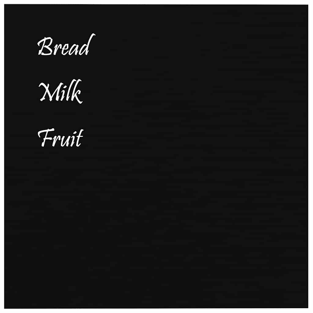 Wall-mounted Magnetic Board Black 15.7"x15.7" Tempered Glass