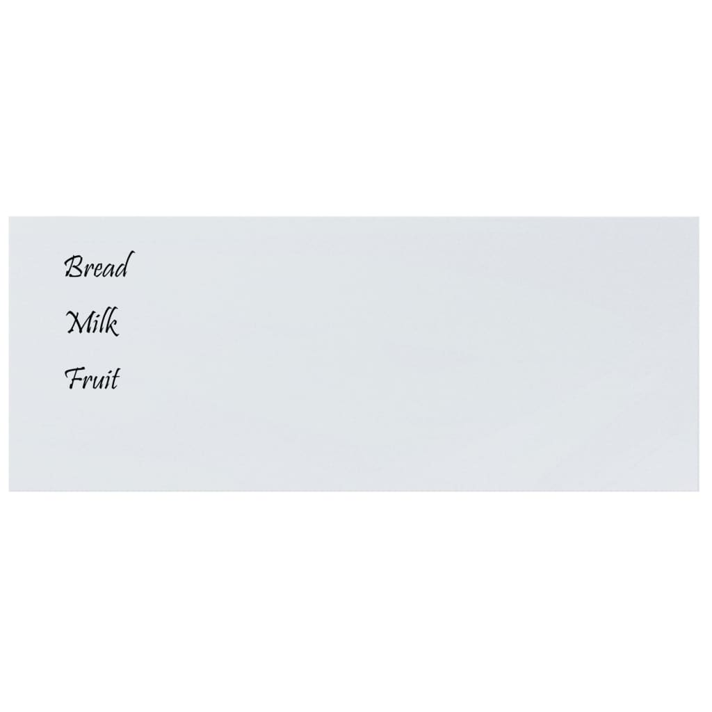 Wall-mounted Magnetic Board White 39.4"x15.7" Tempered Glass