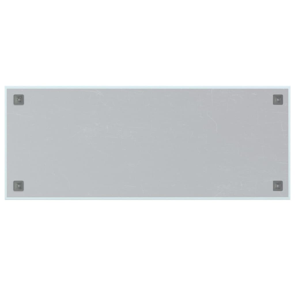 Wall-mounted Magnetic Board White 39.4"x15.7" Tempered Glass