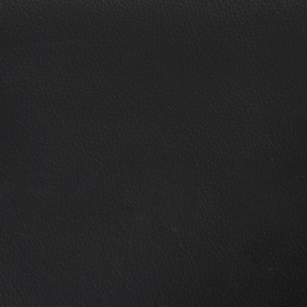 Gaming Chair with Footrest Black and Gold Faux Leather