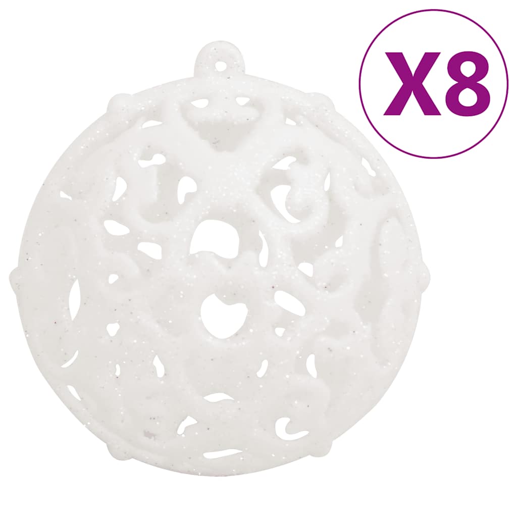 Christmas Bauble Set Set of 111 White Polystyrene (PS)